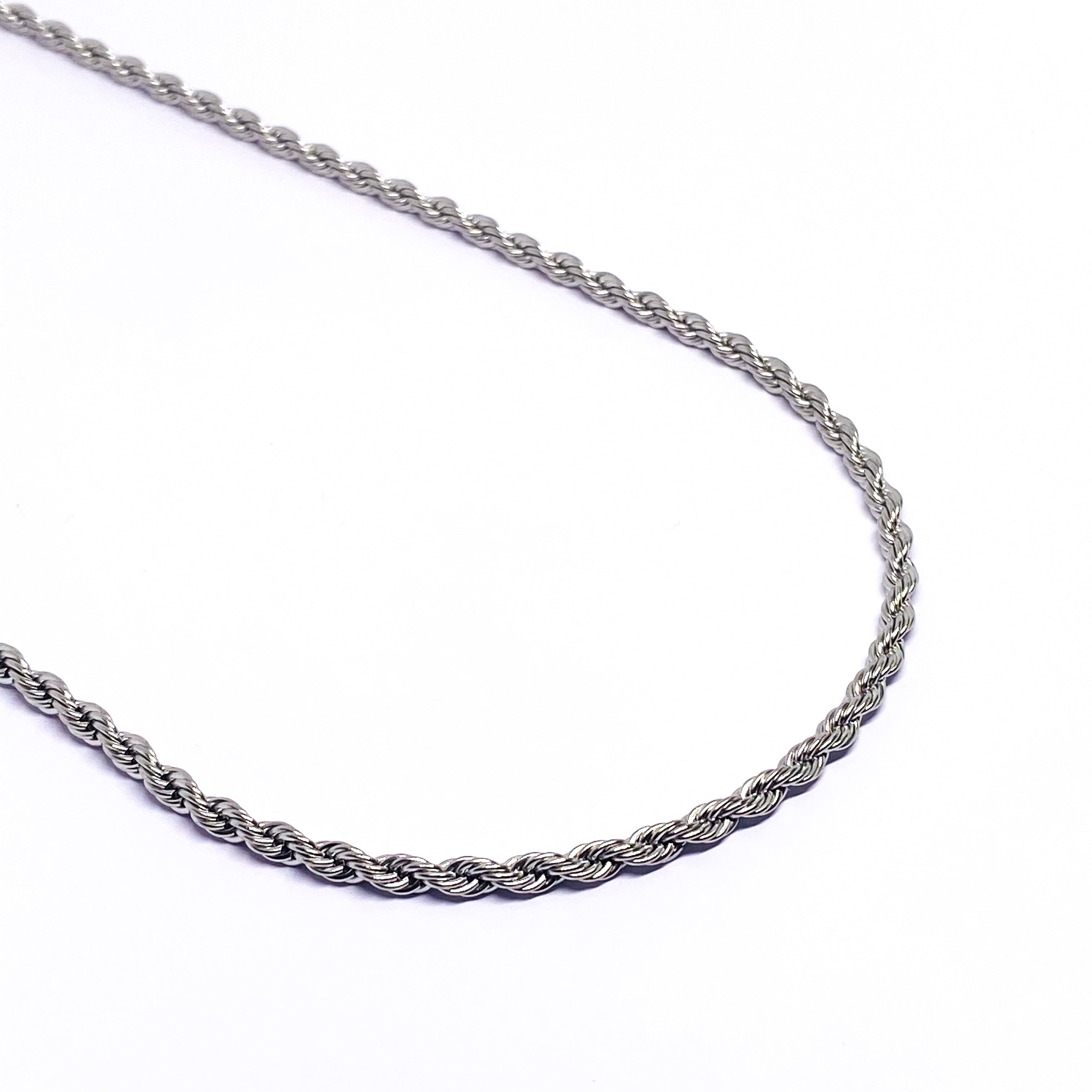 4mm Rope Chain - Silver
