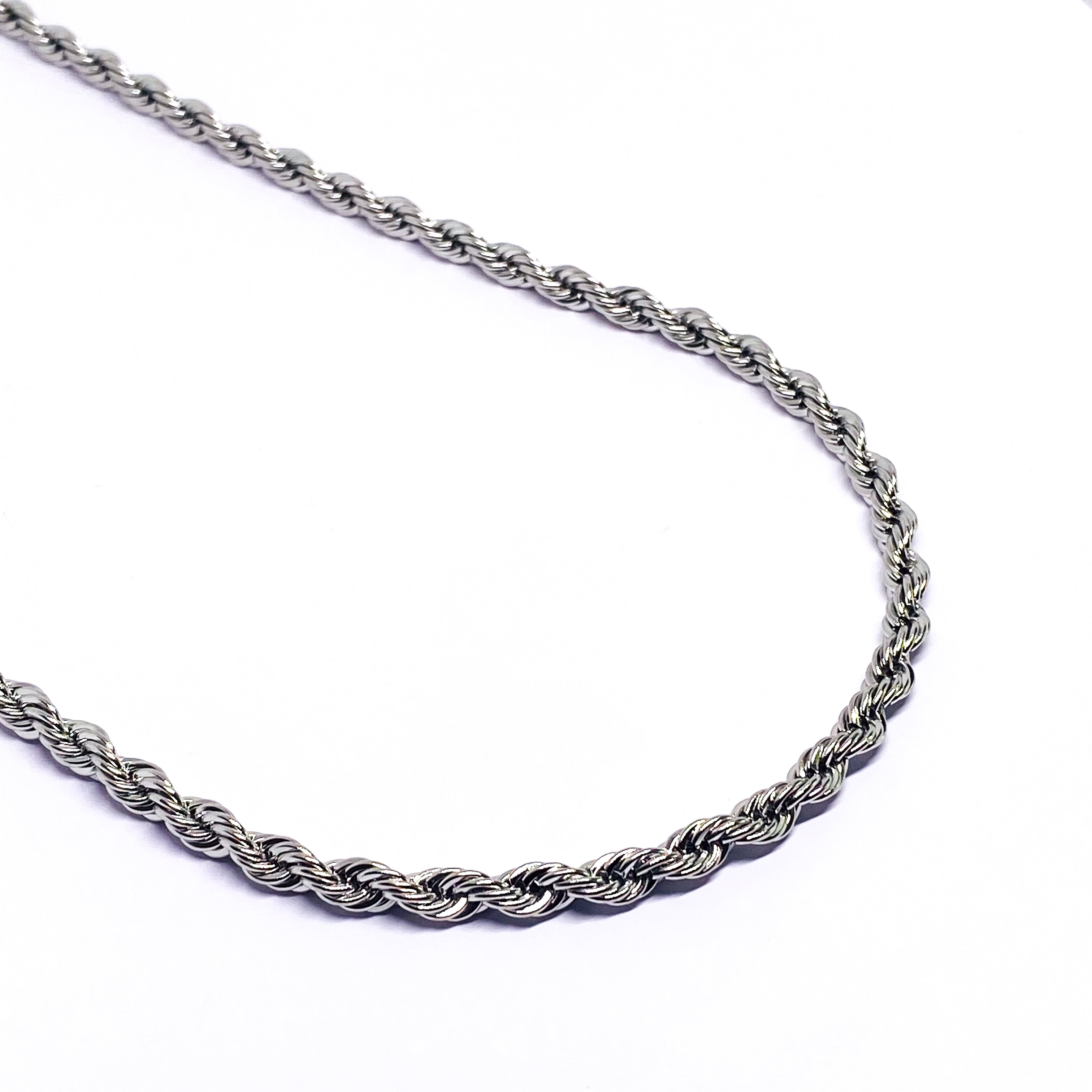 5mm Rope Chain - Silver