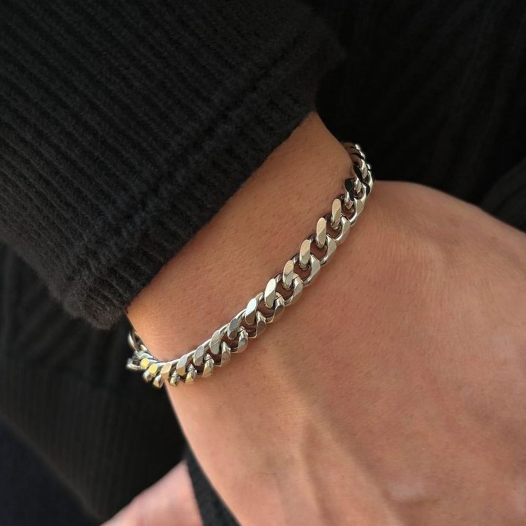 3mm Miami Cuban Bracelet - Silver