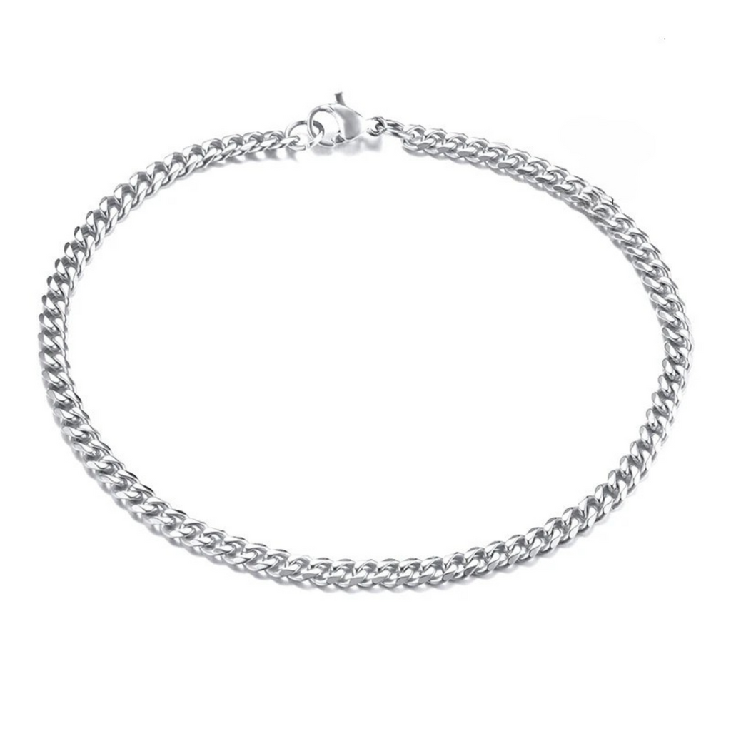 3mm Miami Cuban Bracelet - Silver