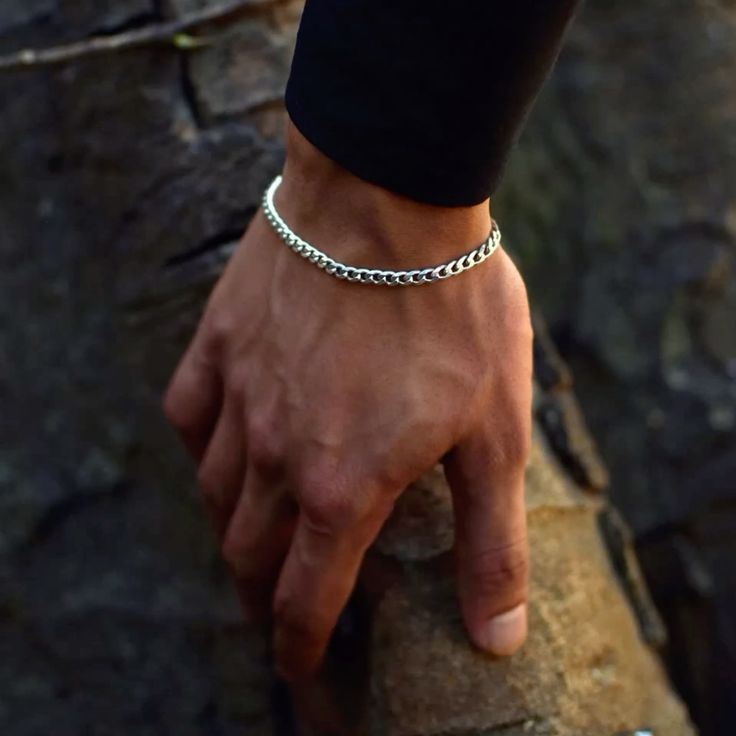 3mm Miami Cuban Bracelet - Silver