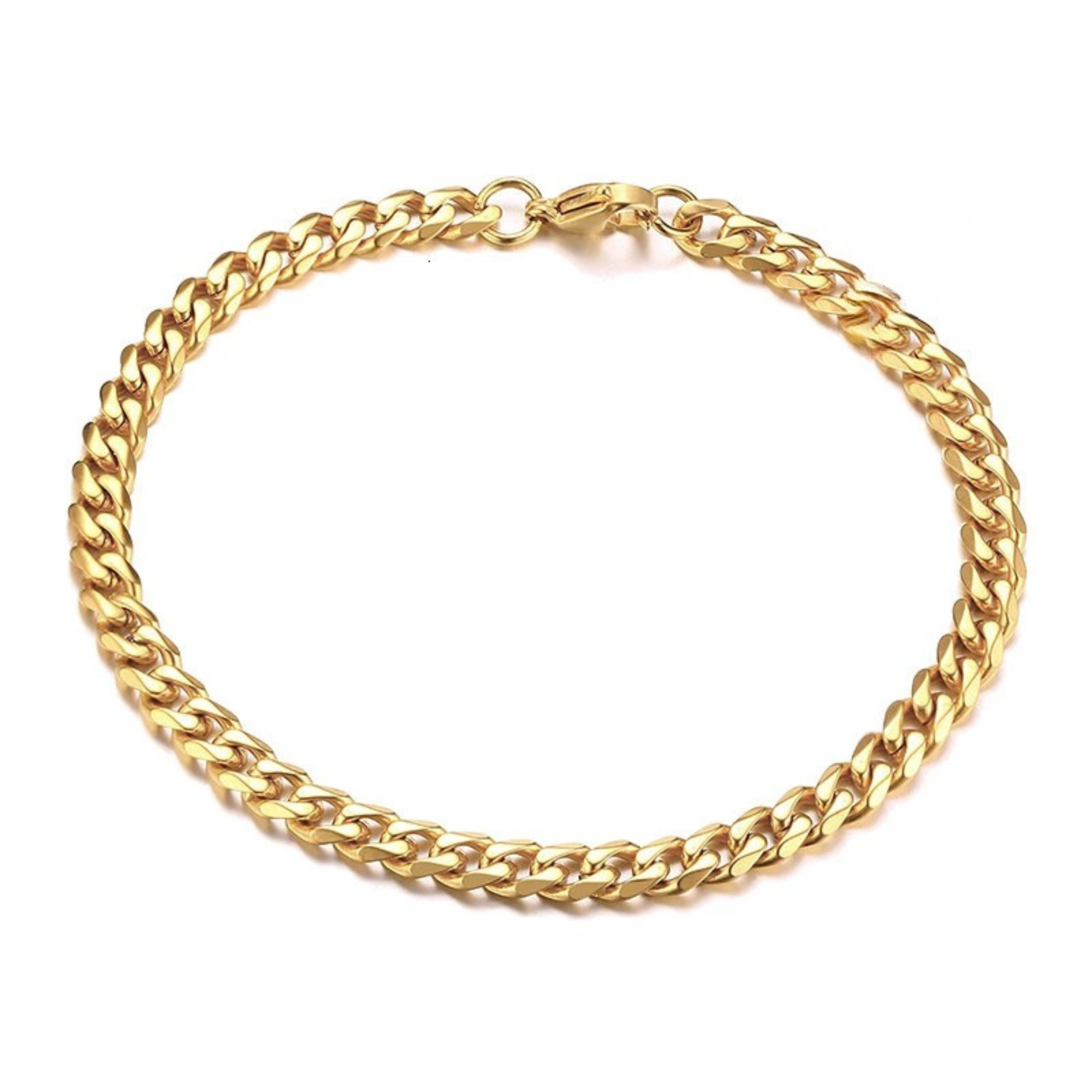 5mm Miami Cuban Bracelet - Gold