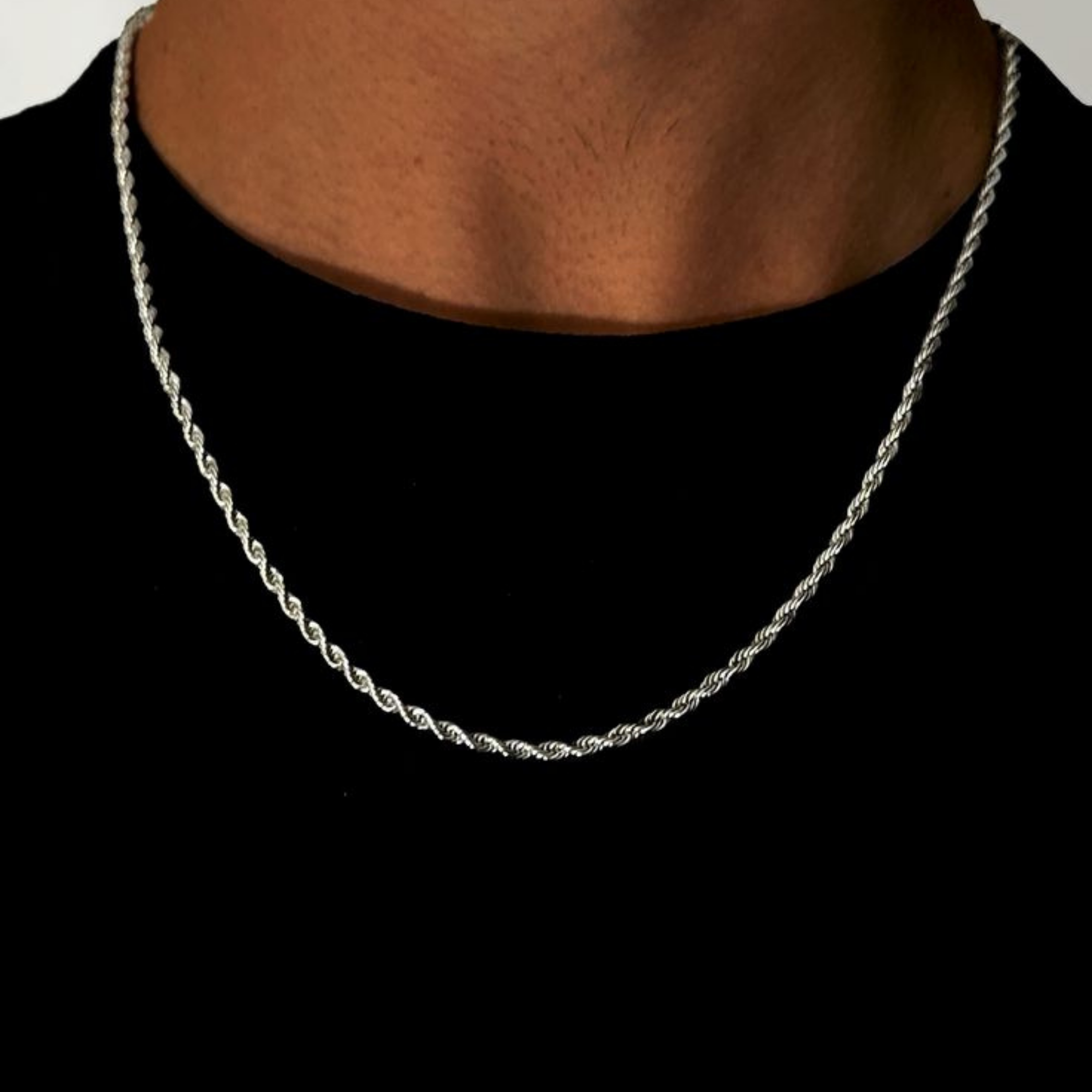 5mm Rope Chain - Silver