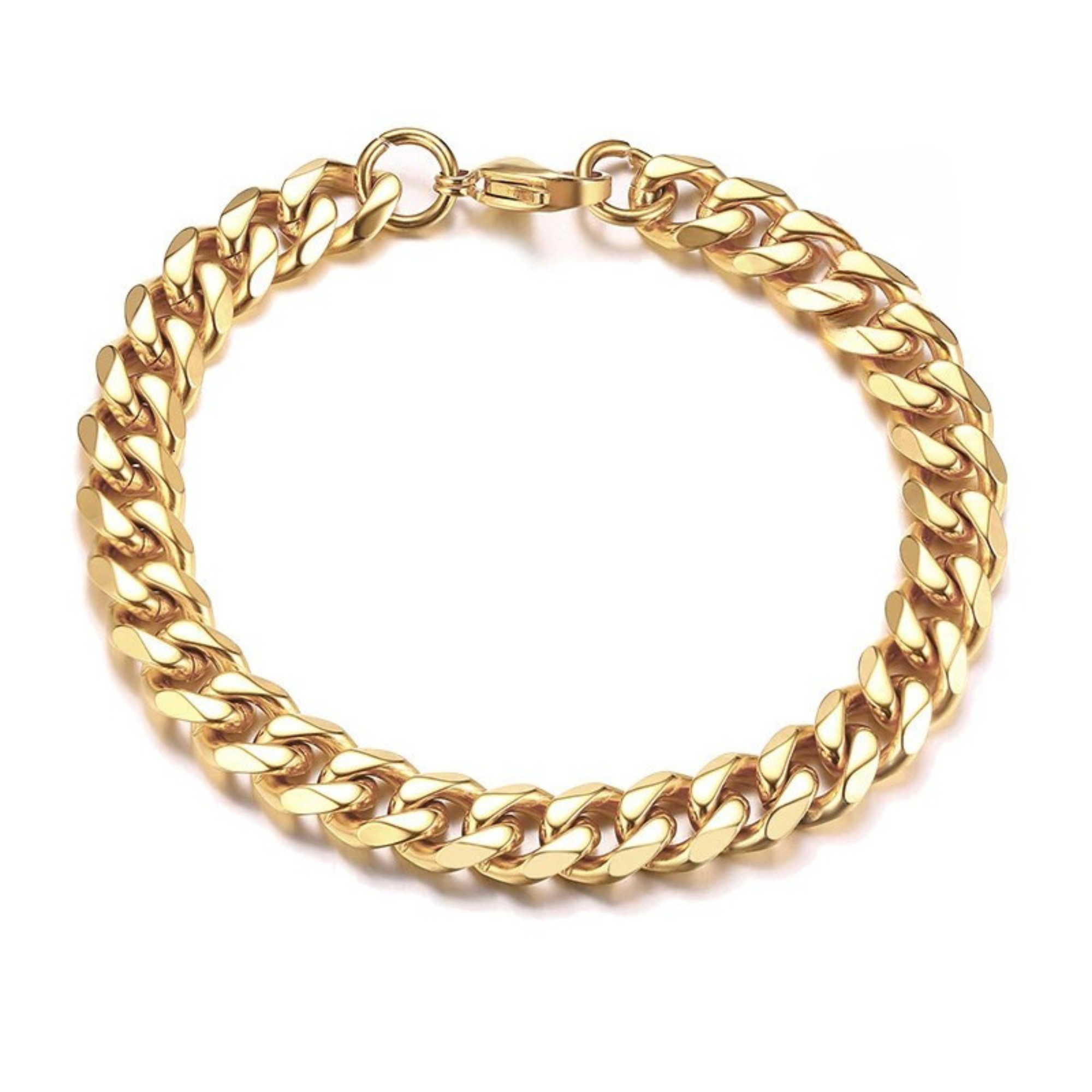 9mm Miami Cuban Bracelet - Gold