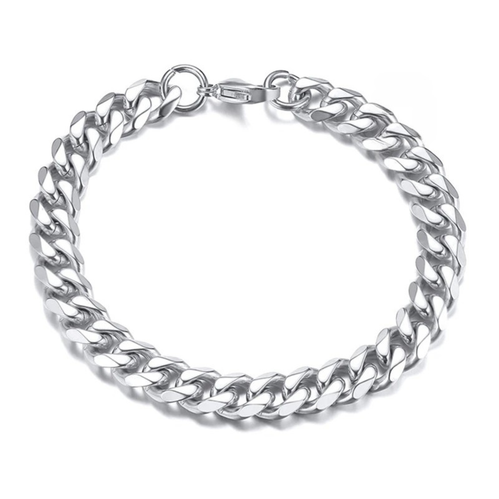 9mm Miami Cuban Bracelet - Silver