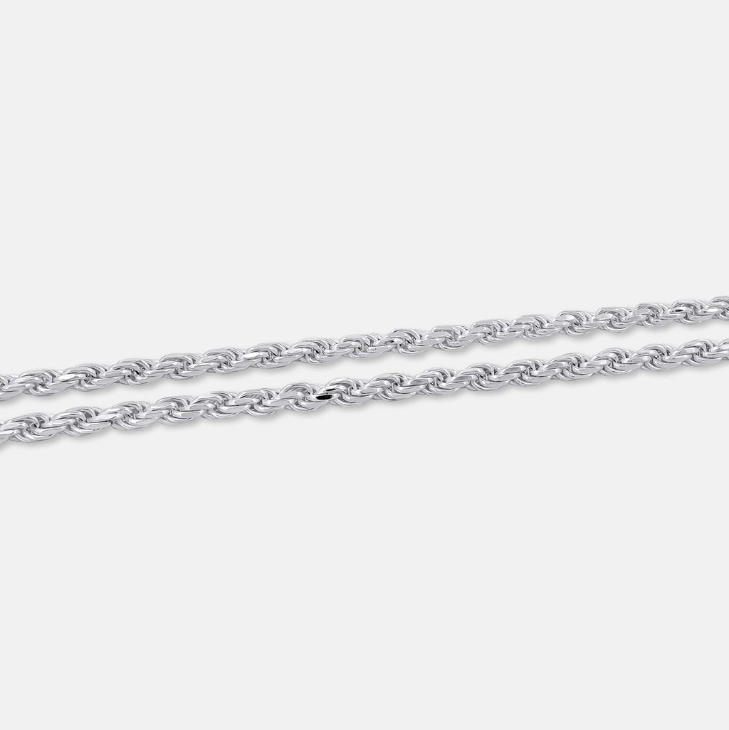 5mm Rope Chain - Silver